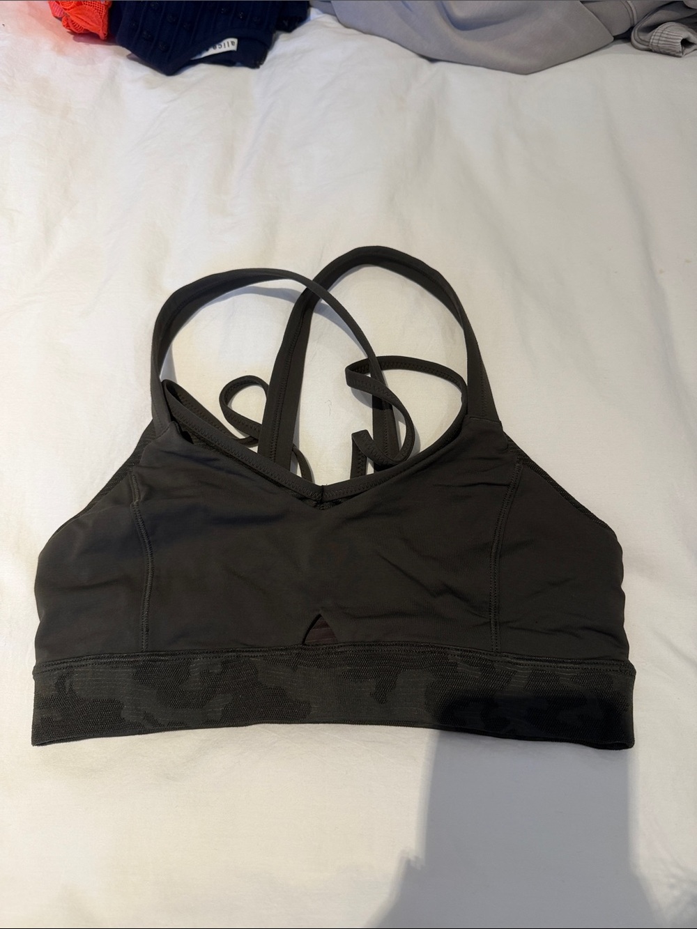 lululemon athletica Black Strappy Convertible Sports Bra
